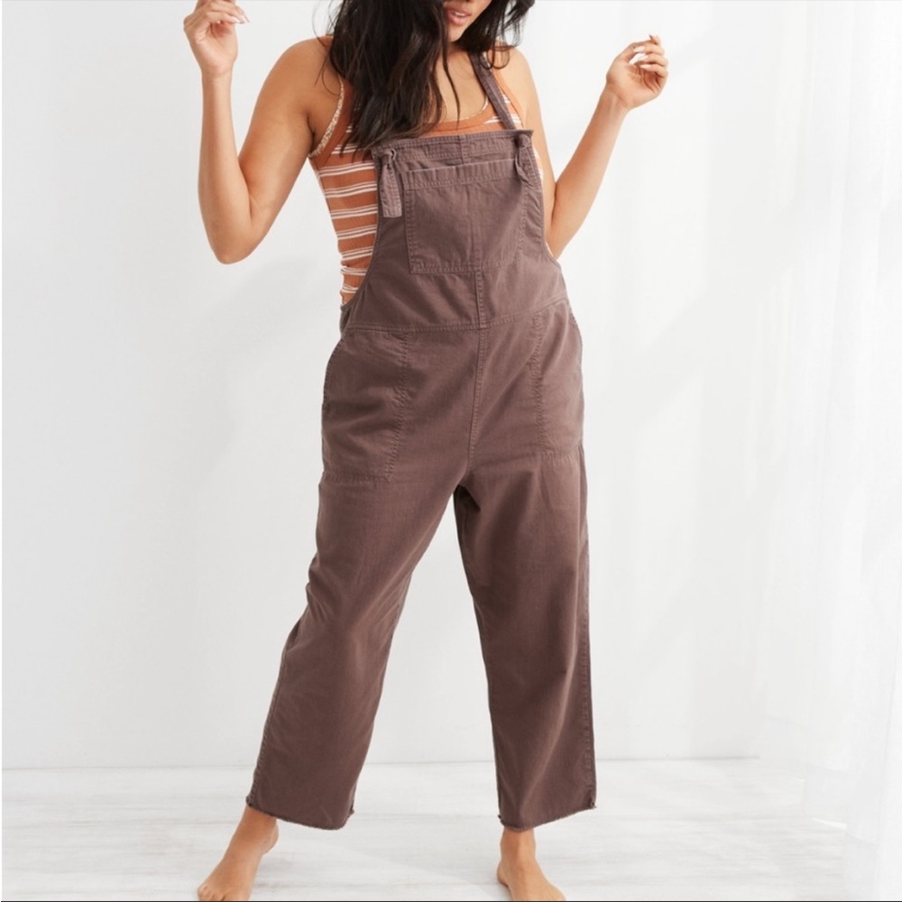 Aerie Werk and play Twill Overalls